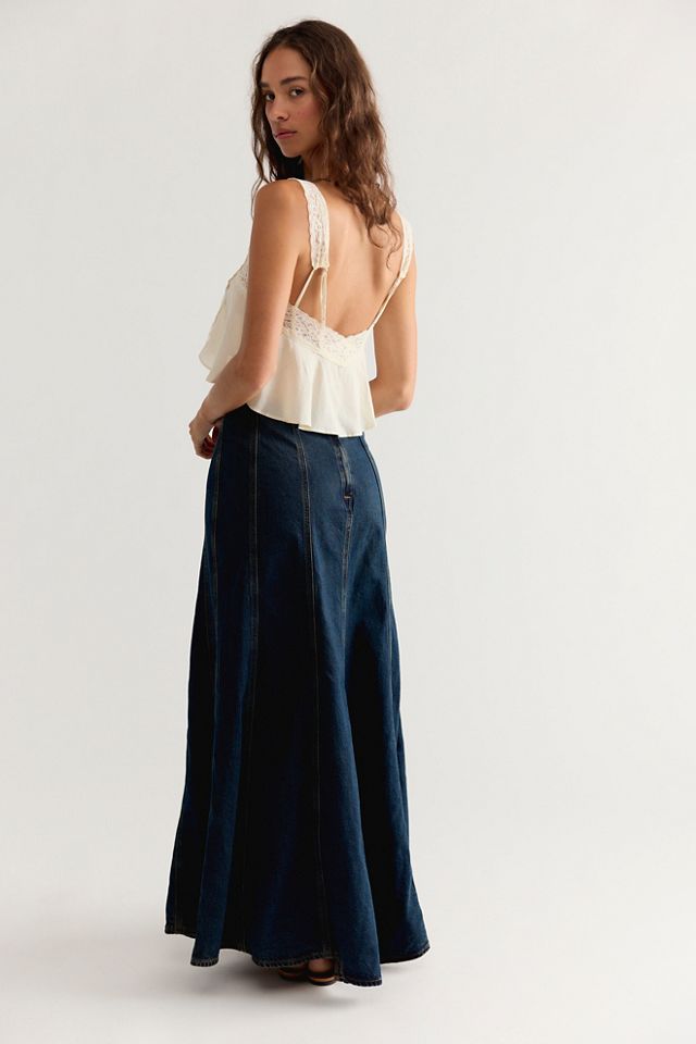 Levi's Seamed Flare Maxi Skirt #1