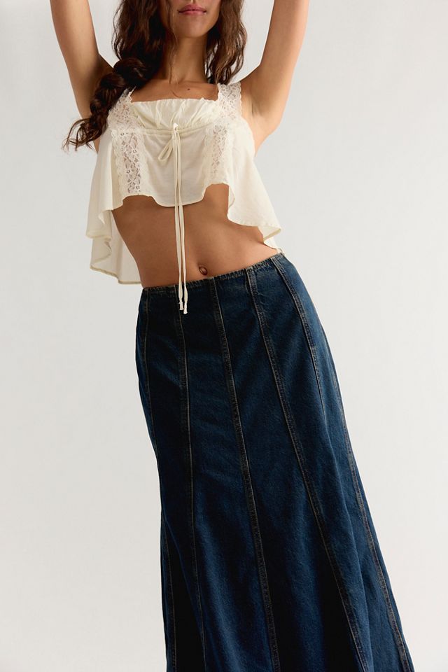 Levi's Seamed Flare Maxi Skirt #2