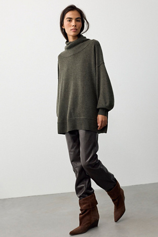 Женские свитеры Free People Sara Cashmere Tunic, цвет: Alga — фото 3