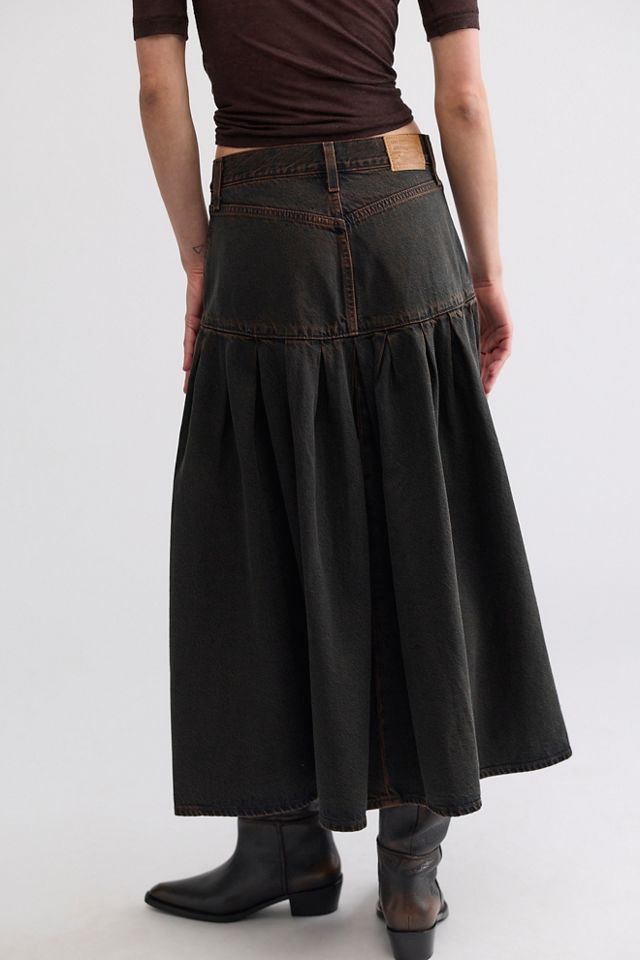 Levi's Yoked Pleated Midi Skirt thumbnail 2