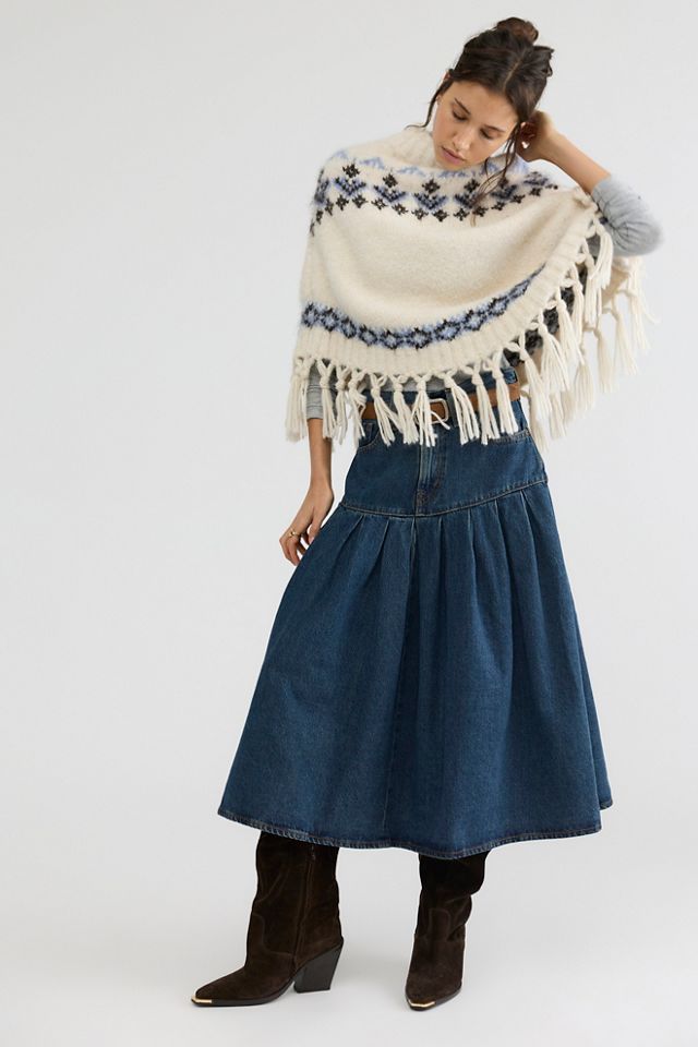 Levi's Yoked Pleated Midi Skirt #2