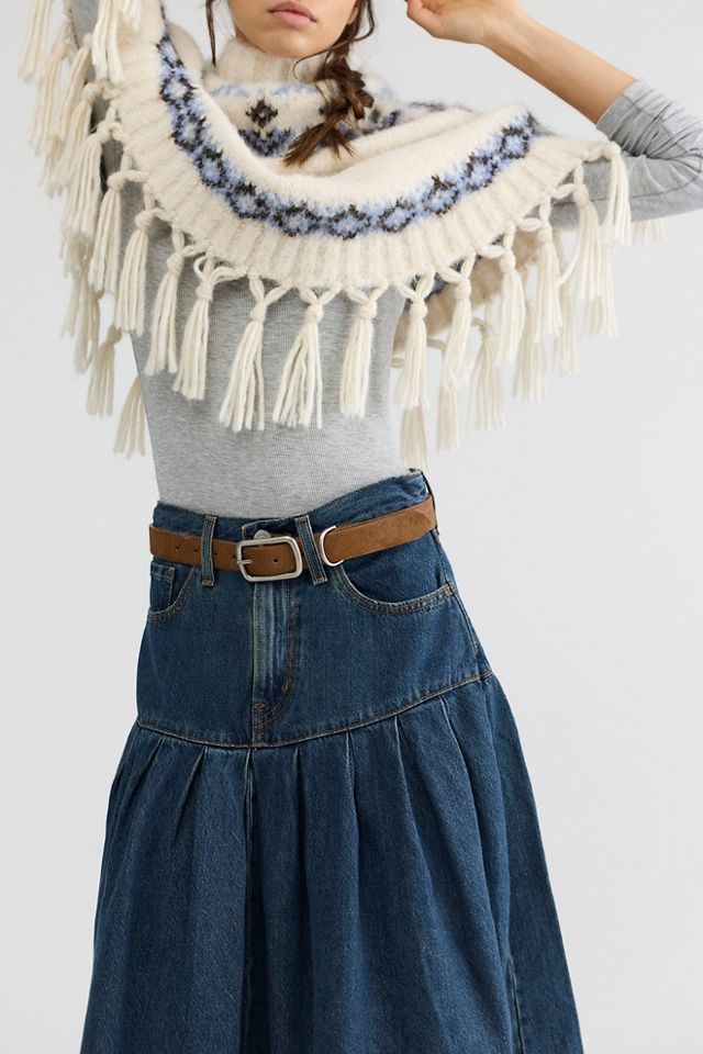 Levi's Yoked Pleated Midi Skirt #3