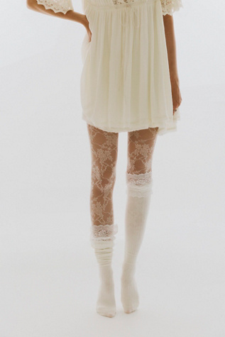 Swedish Stockings x Free People Lena Lace Tights