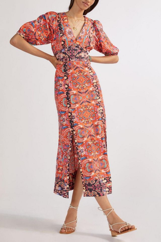 Abstract Motif Maxi Dress #3