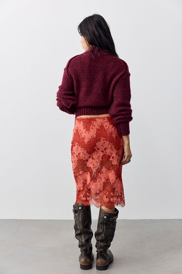 Karma Lace Column Midi Skirt #1
