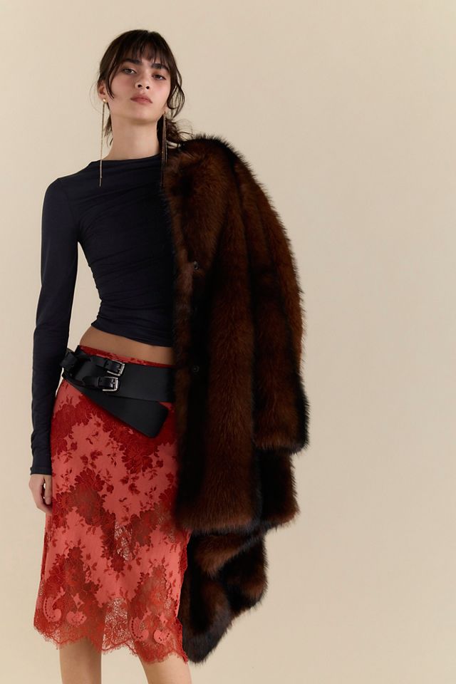 Karma Lace Column Midi Skirt #3