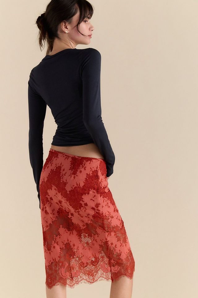 Karma Lace Column Midi Skirt #2