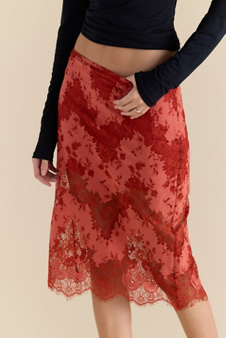 Karma Lace Column Midi Skirt