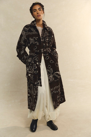 Женское пальто Free People Simone Italian Wool-Blend, цвет: Коричневый комбинированный