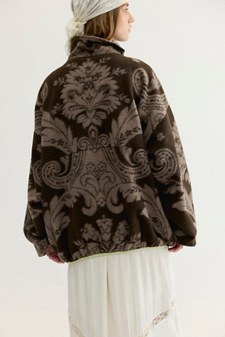 Женский свитер Free People Thatcher Oversized Pullover, цвет: Кофейный комбинированный — фото 2