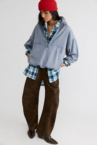 Женский топ We The Free Selene Oversized Flannel, цвет: Ледяной комбинированный — фото 5