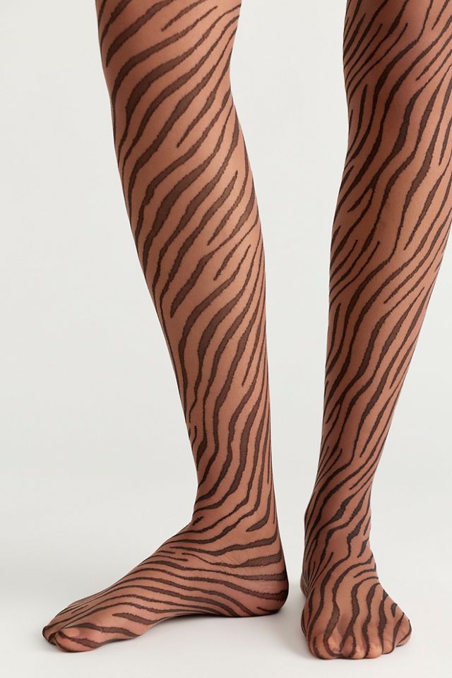 Swedish Stockings x Free People Zadie Zebra Tights #2