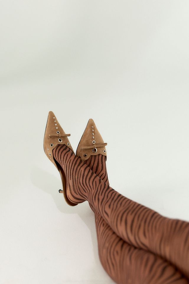 Swedish Stockings x Free People Zadie Zebra Tights #4