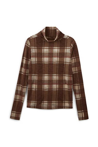 Женский топ We The Free Sloane Ranger Turtleneck Top, цвет: Вишнёвый комбинированный — фото 5