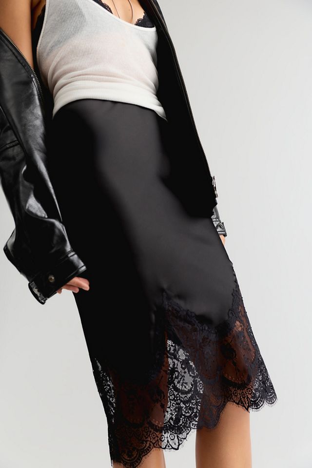 Norma Kamali Bias Lace Half Slip #2