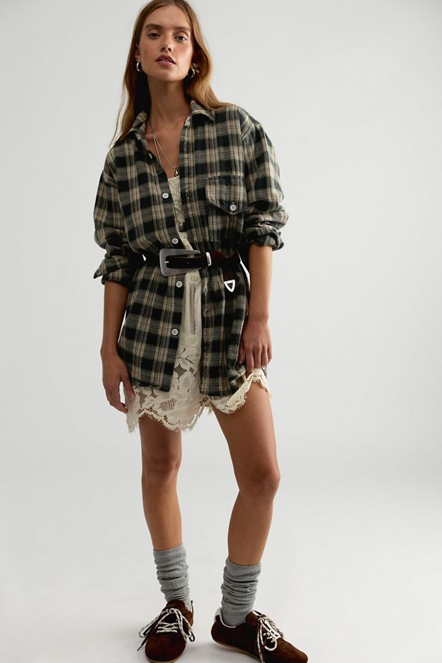 Llea Blue One-Pocket Boyfriend Shirt #2