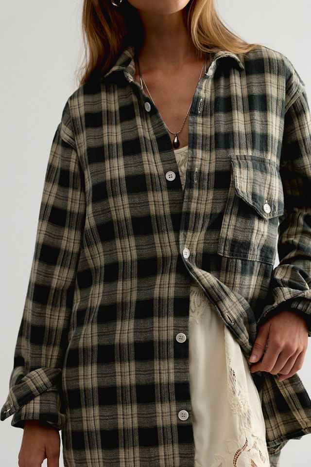 Llea Blue One-Pocket Boyfriend Shirt #3