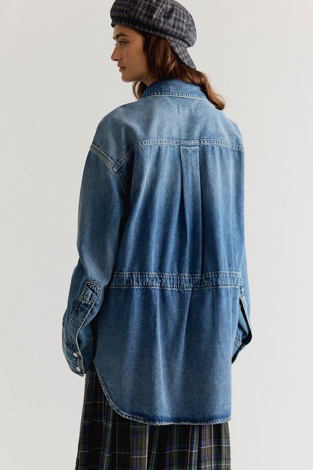 Haikure Victoria Blue Ryder Oversized Denim Button Down #1