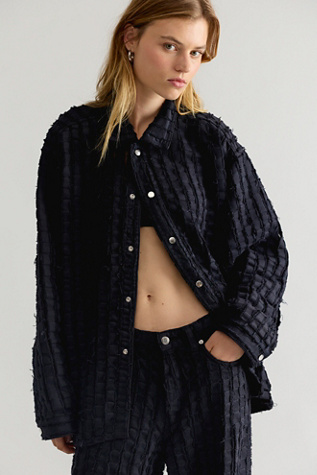 Haikure Sophie Bull Striped Oversized Button Down