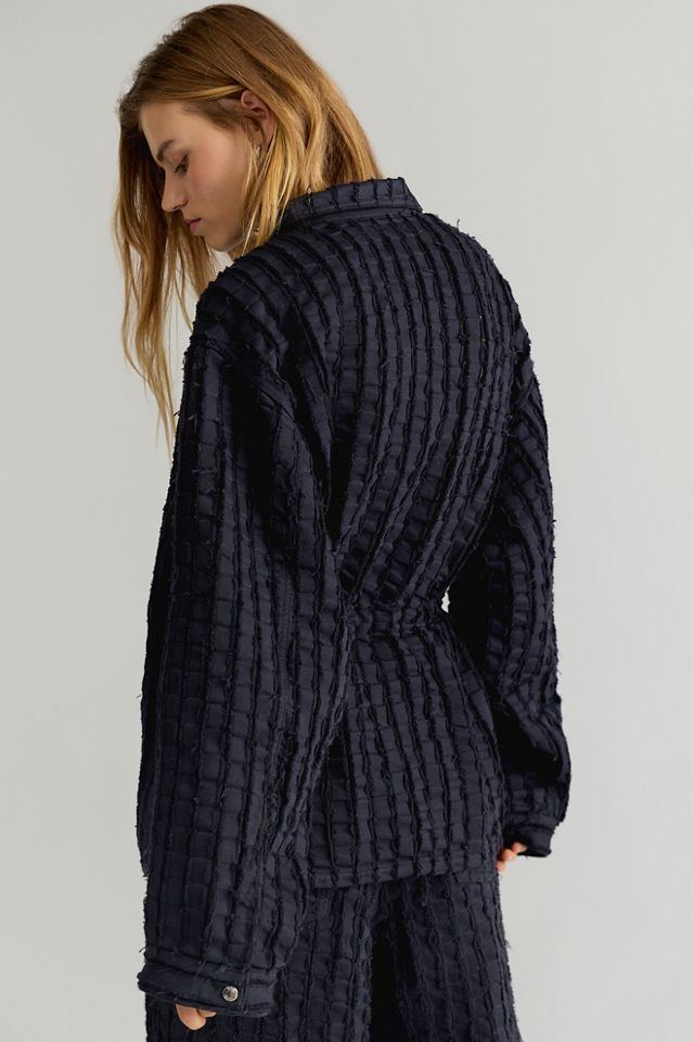 Haikure Sophie Bull Striped Oversized Button Down #1