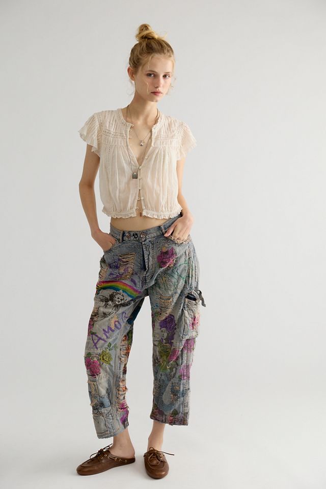 Magnolia Pearl Rainbow Low-Rise Jeans #3
