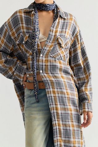 Llea Blue Two Pocket Maxi Top