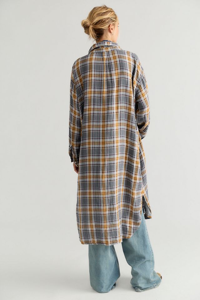 Llea Blue Two Pocket Maxi Top #1