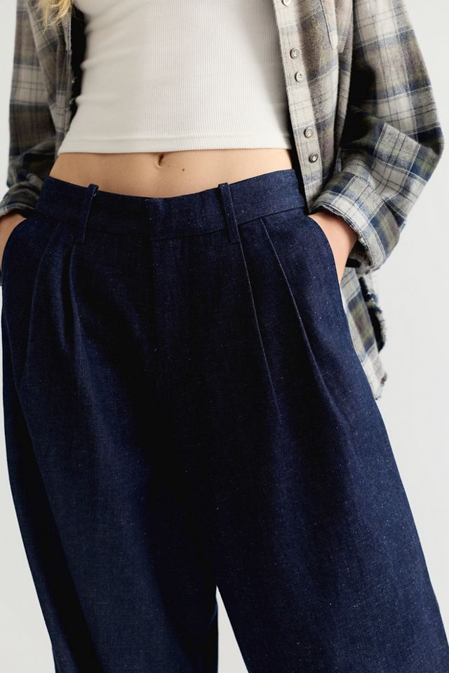 Levi's Blue Tab Denim Pleat Trouser Jeans #3