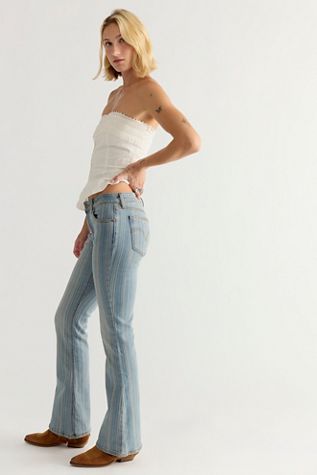 Jeans Bootcut à rayures Low Slim Levi's