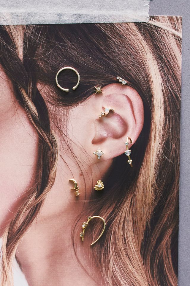 Local Eclectic Ombre Ear Hugger Earrings #3
