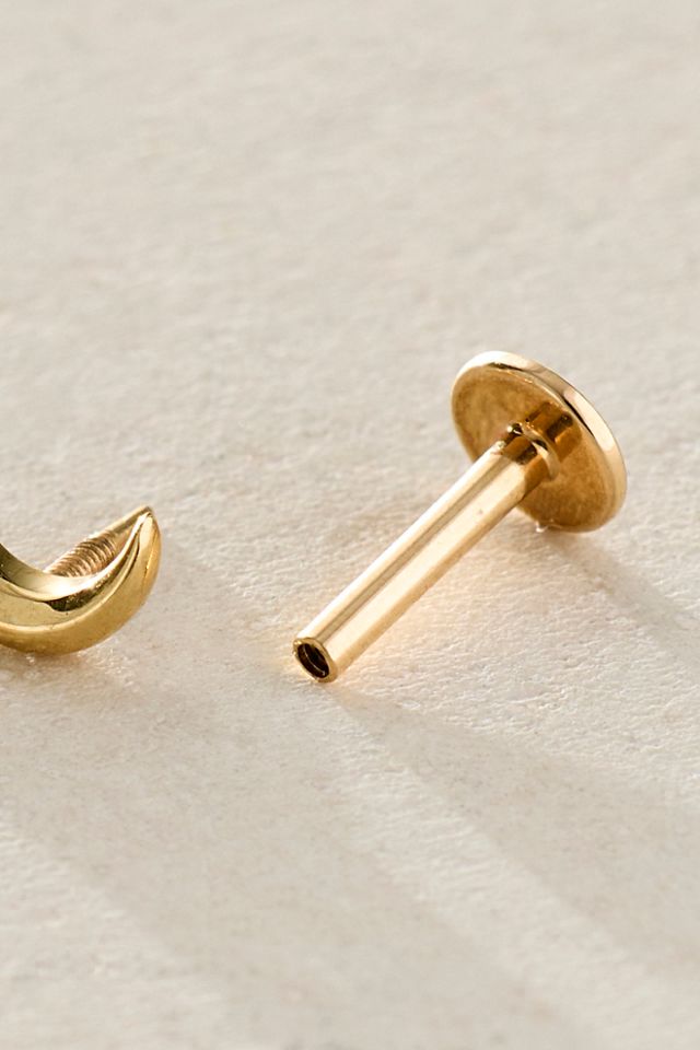 Local Eclectic Crescent Moon Flatback Earrings #2