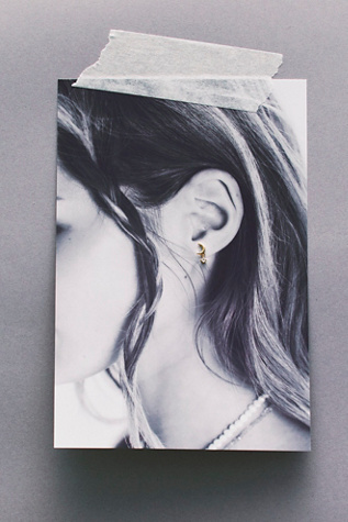 Local Eclectic Crescent Moon Flatback Earrings