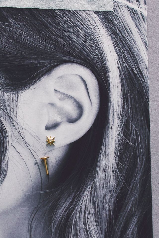Local Eclectic Starburst Flatback Earrings #3