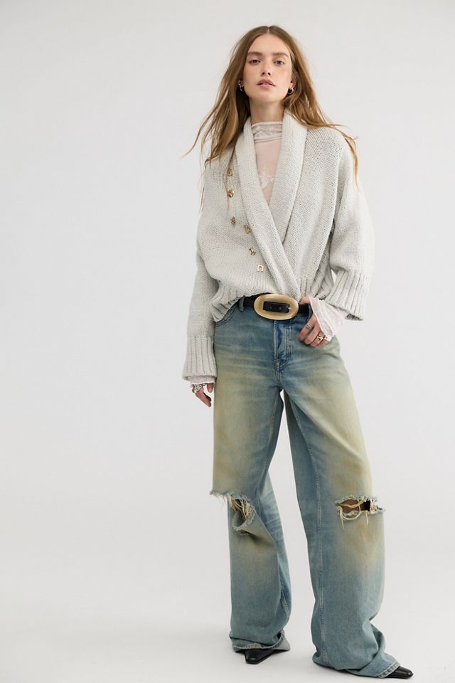 Hayes Cotton Wrap Sweater #3