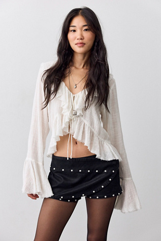 Low Rider Studded Wrap Skort
