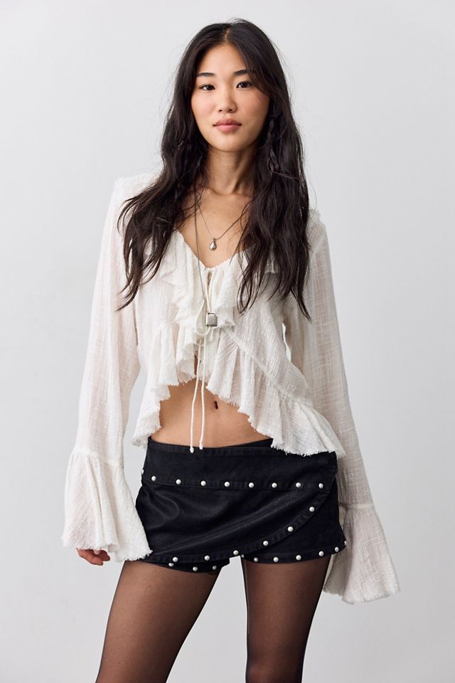 Low Rider Studded Wrap Skort #3