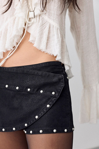 Low Rider Studded Wrap Skort