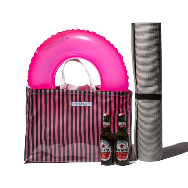 Covered School Tie Fabric Market Bag #3