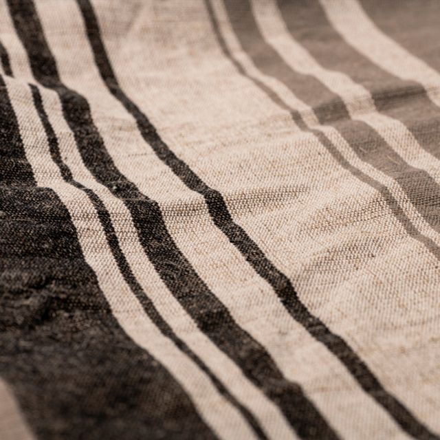 Cotton Jute Stripe Apron #2