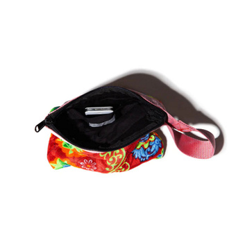 Женская сумка PUEBCO Mao's Fabric Pouch, цвет: Синий — фото 5