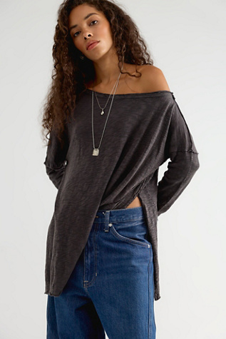 We The Free Nyla Off-The-Shoulder Long Sleeve Tee