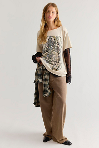 Женский топ Free People Decked Out Twofer, цвет: Чайный комбинированный — фото 3