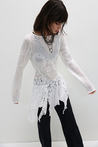 Женский топ Free People Alesia Maxi Top, цвет: Слоновая кость — фото 4