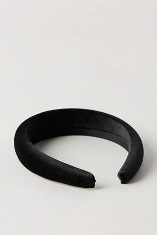 Женские аксессуары для волос Free People Velvet Halo Headband, цвет: Чёрный — фото 2