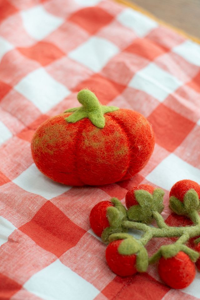MODERNBEAST Heirloom Tomato Wool Dog & Cat Toy #2