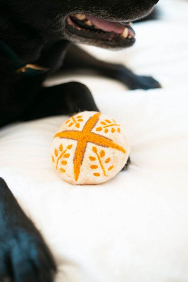 MODERNBEAST Sourdough Loaf Wool Dog Toy #2