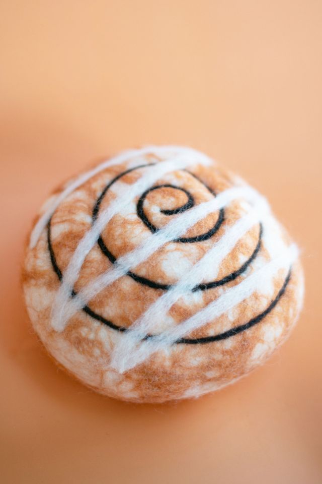 MODERNBEAST Cinnamon Roll Wool Dog Toy #2
