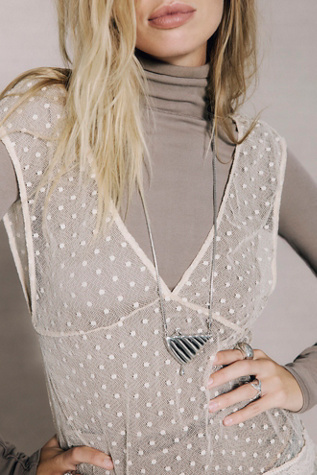 Женское колье Free People Calista Pendant, цвет: Серебряный — фото 5