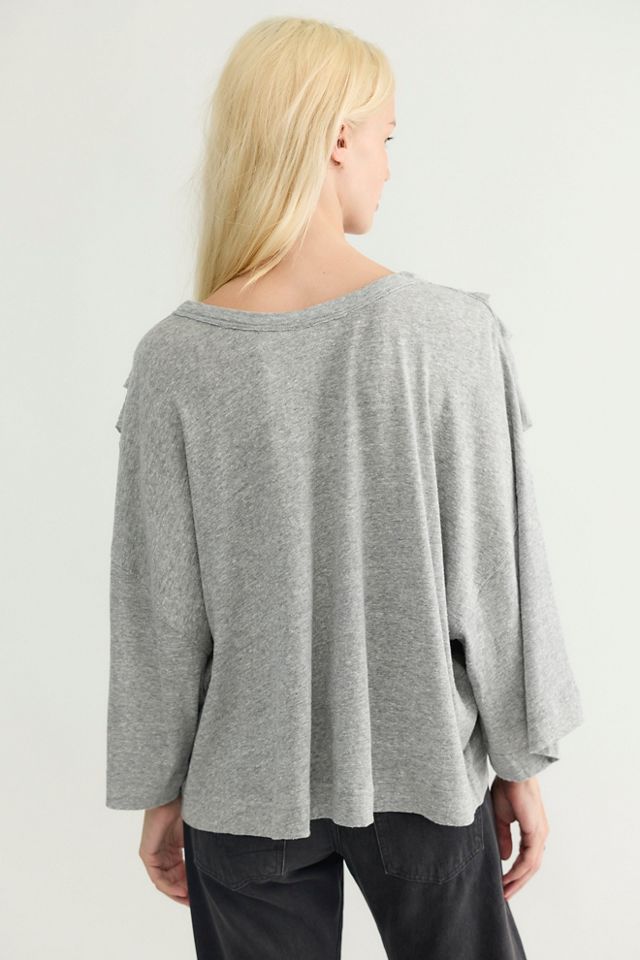 Rita Ruffled Henley #1
