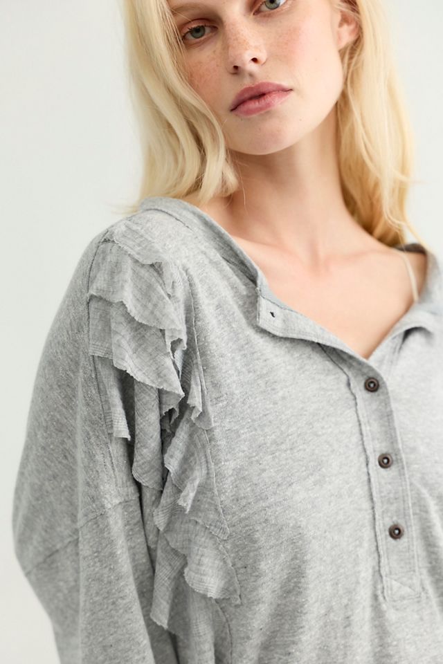 Rita Ruffled Henley #2